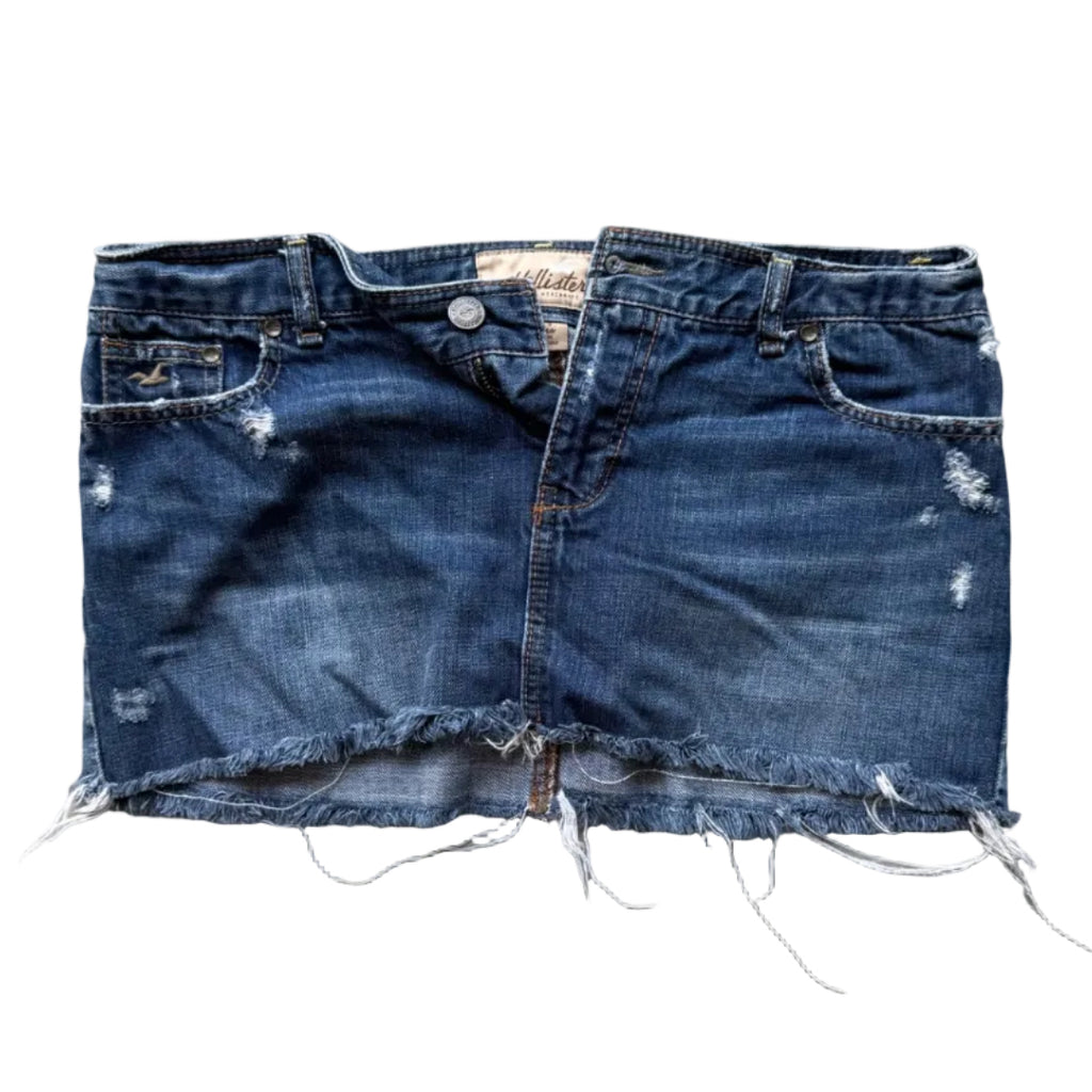 hollister denim skirt 