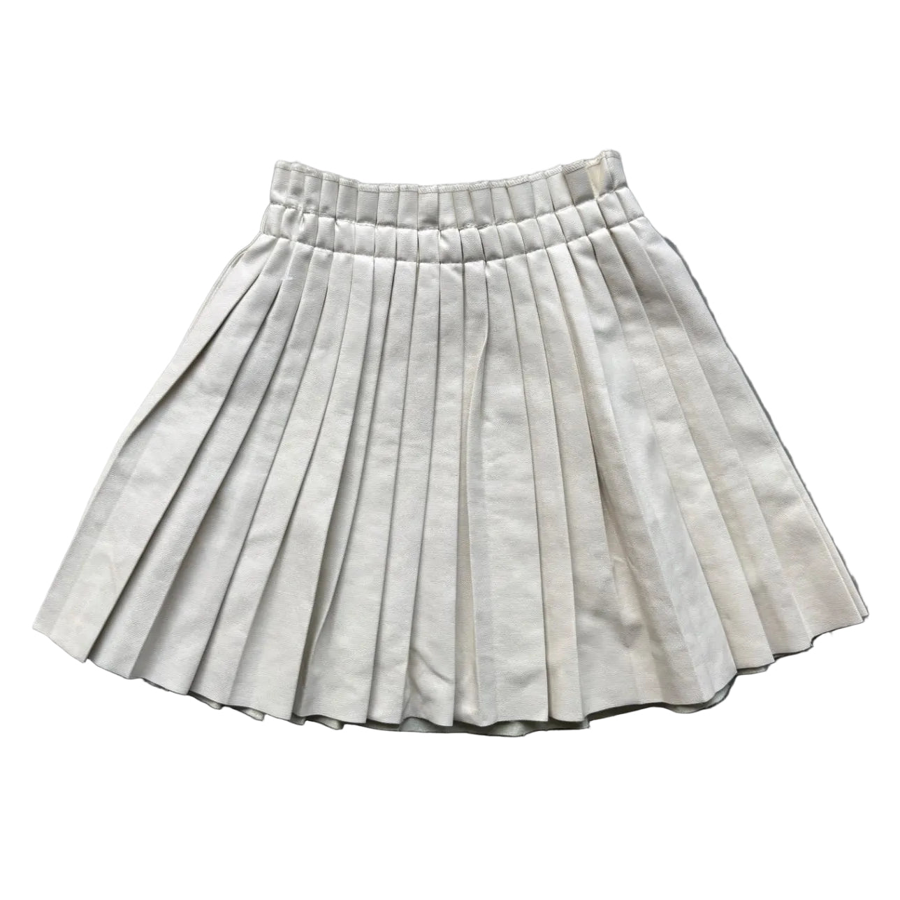 white leather skirt 