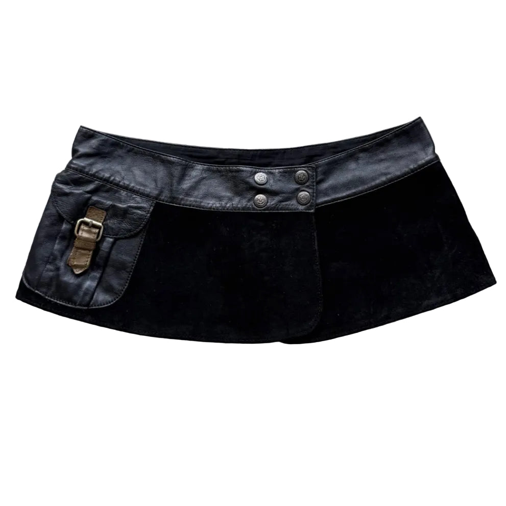 black micro mini skirt 