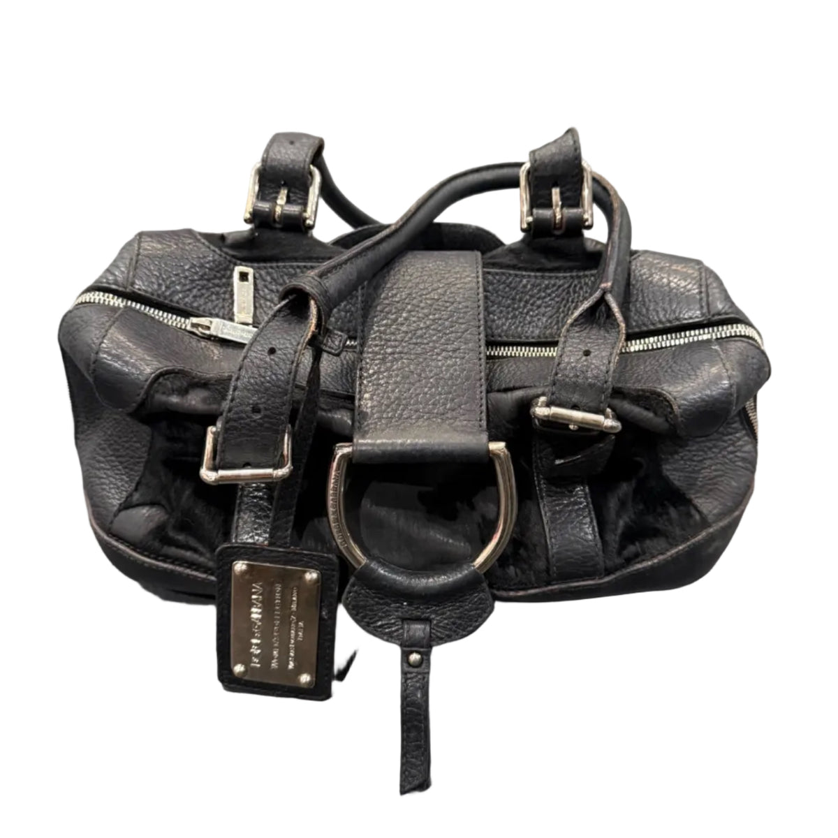 dolce & gabbana fur bag 