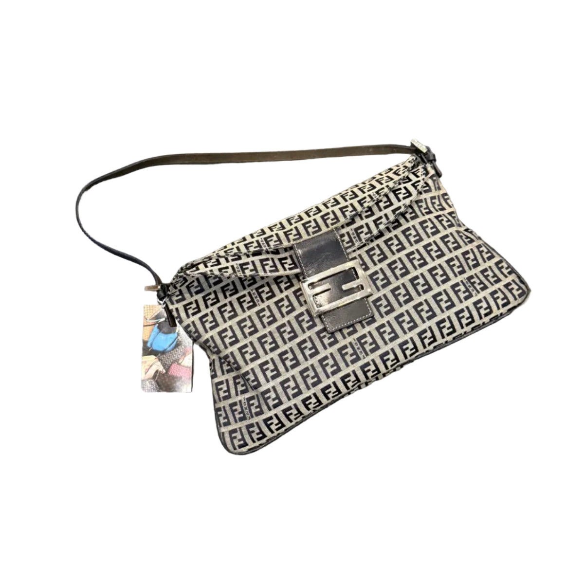 vintage fendi navy bag 