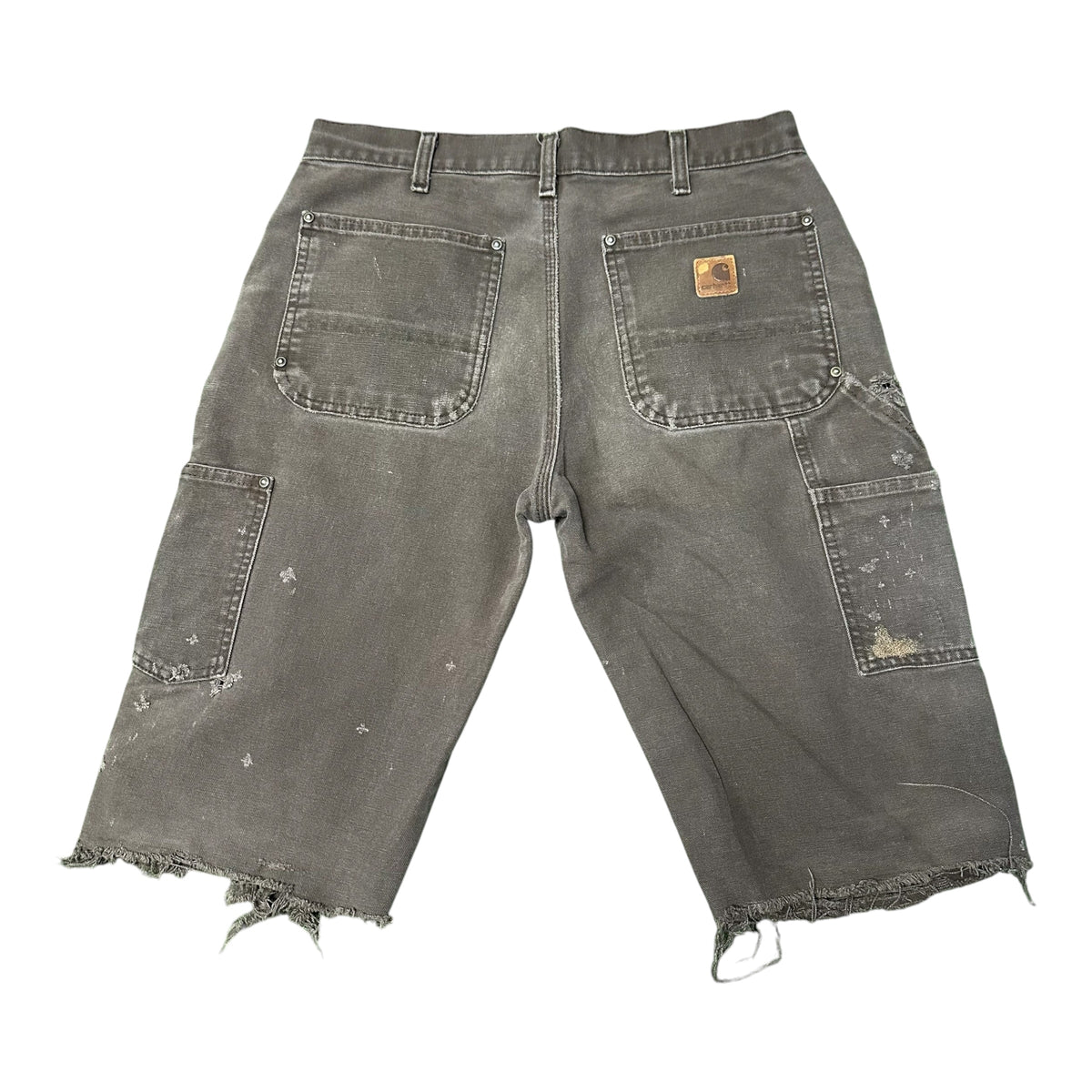 Vintage Brown Carhartt Double Knee Shorts (32)