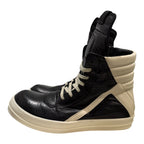 Rick Owens Black Leather Geobasket