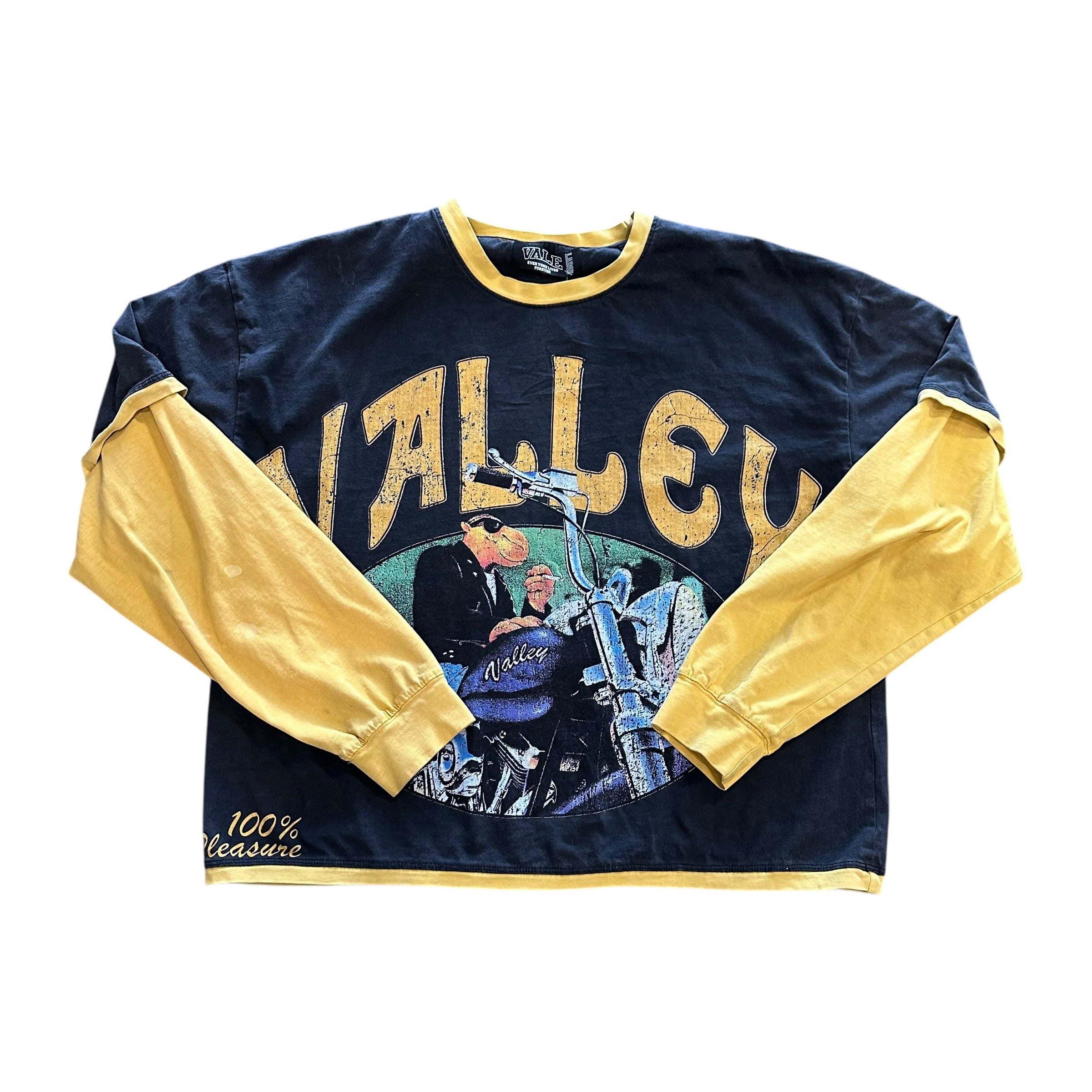 Vale Lives Camel Double Sleeve Tee