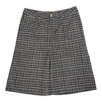 Hidden Season Baggy Pleated Plaid Shorts