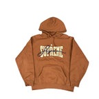 Supreme Script Brown Hoodie