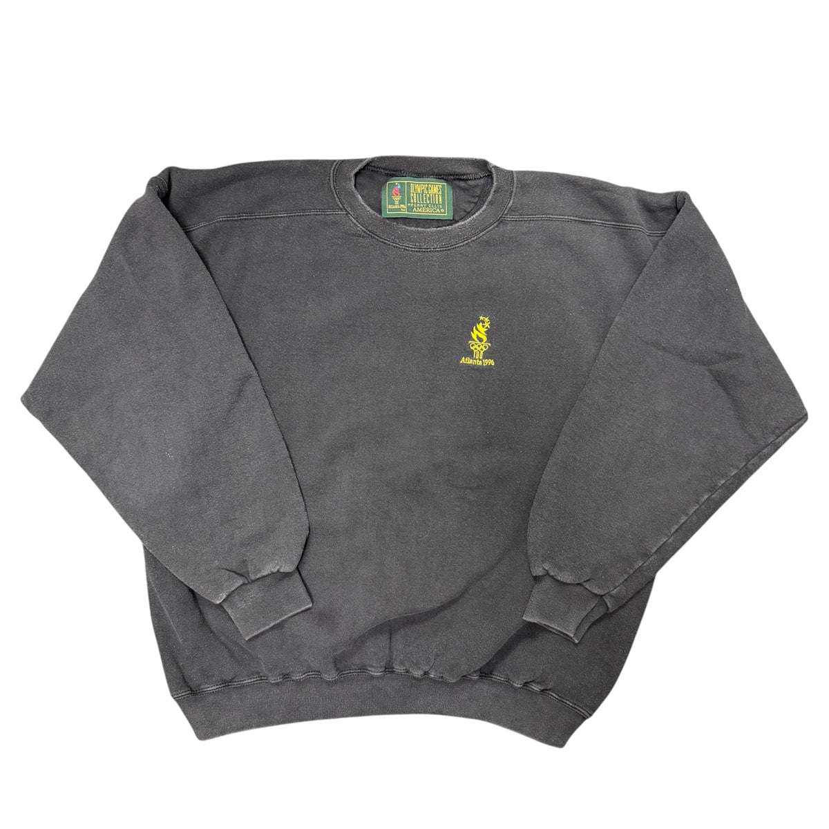 Vintage Black Faded Atlanta Olympics Crewneck