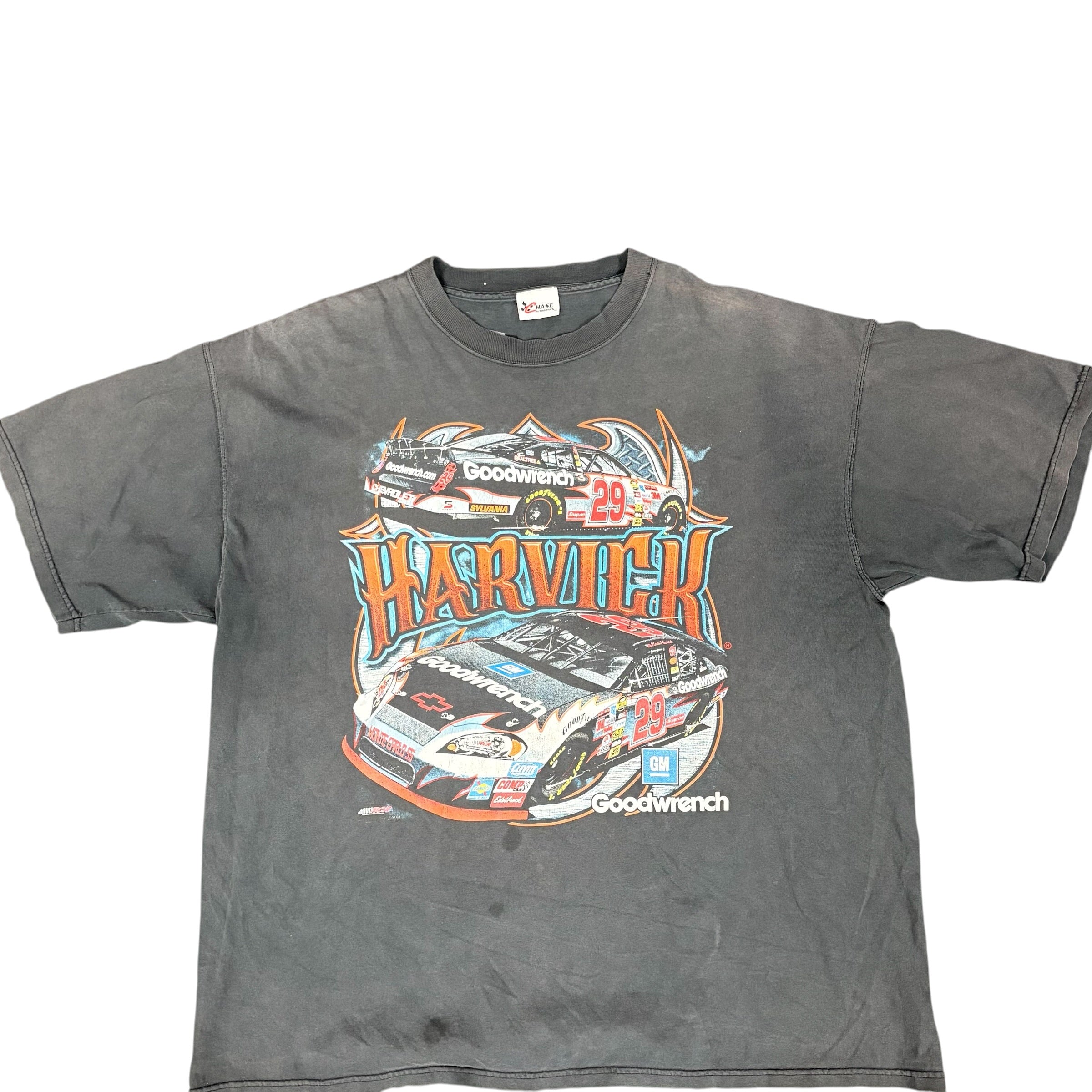 Vintage Charcoal Washed Kevin Harvick Tee