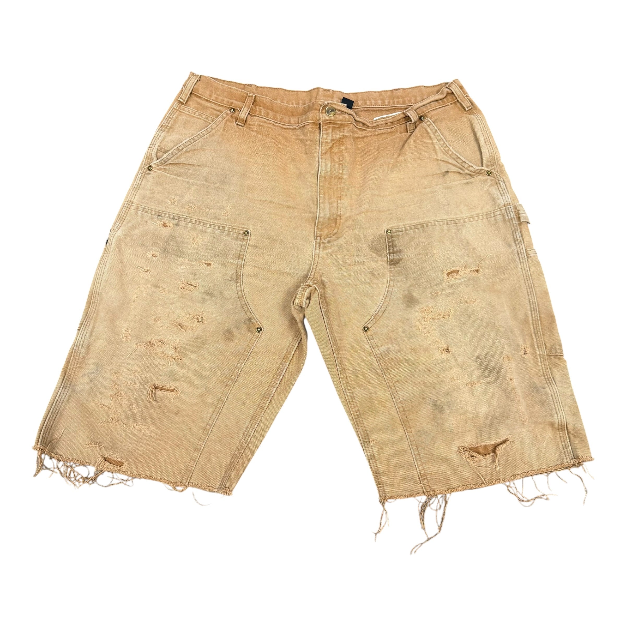 Vintage Carhartt Khaki Double Knee Shorts(40)