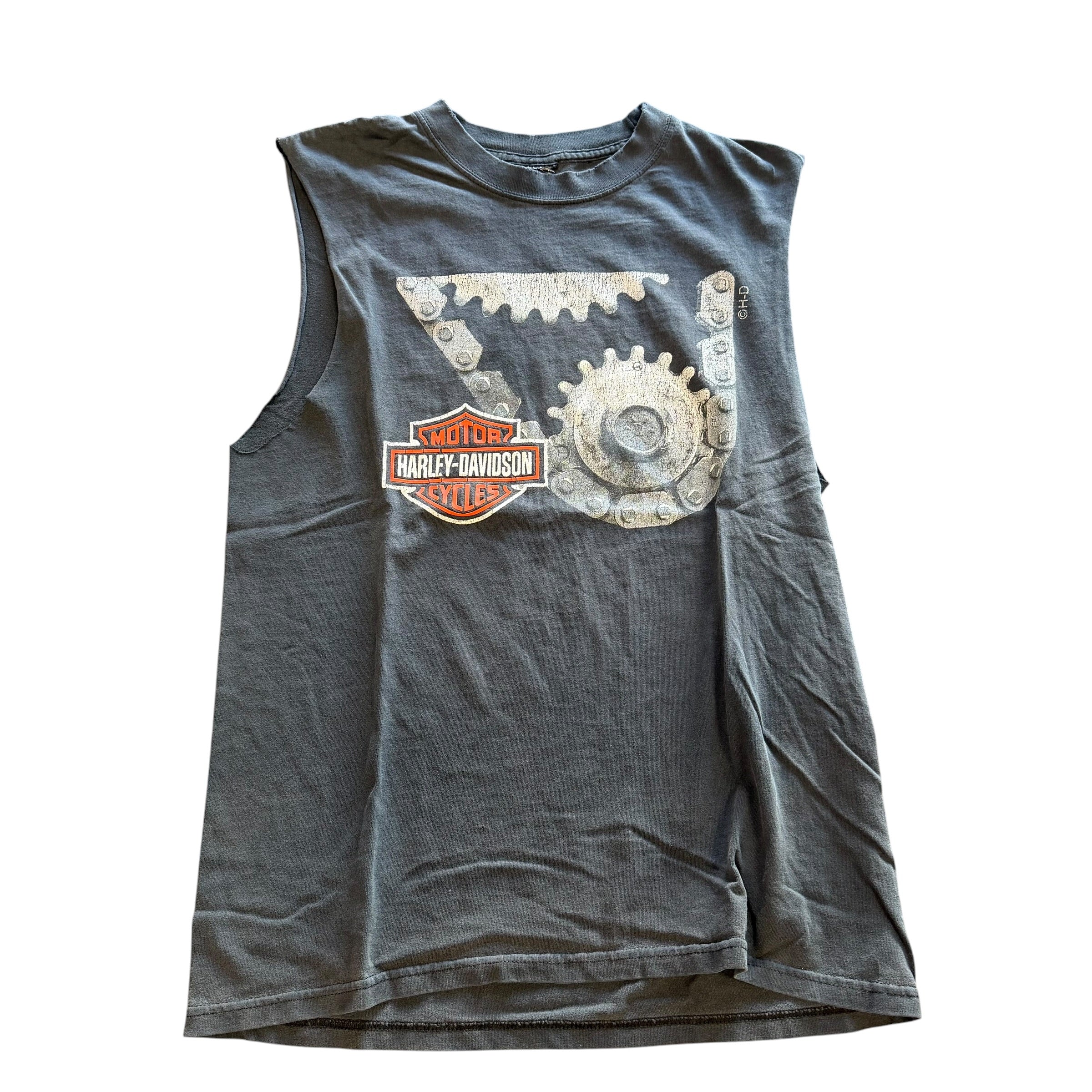Vintage Harley Davidson Cut Off Shirt