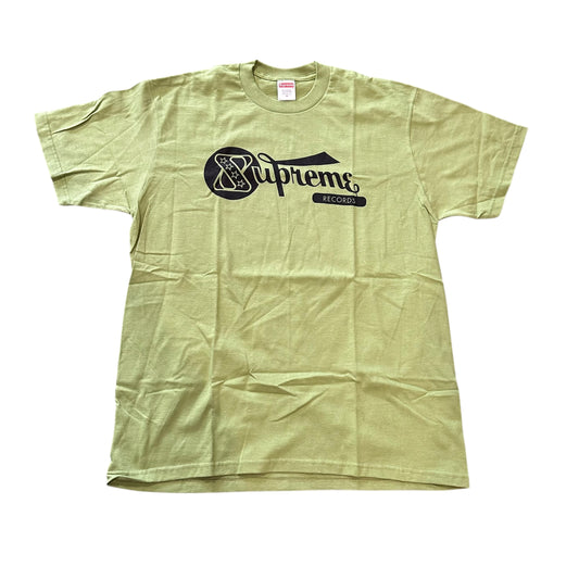 Supreme Moss Green Records Tee
