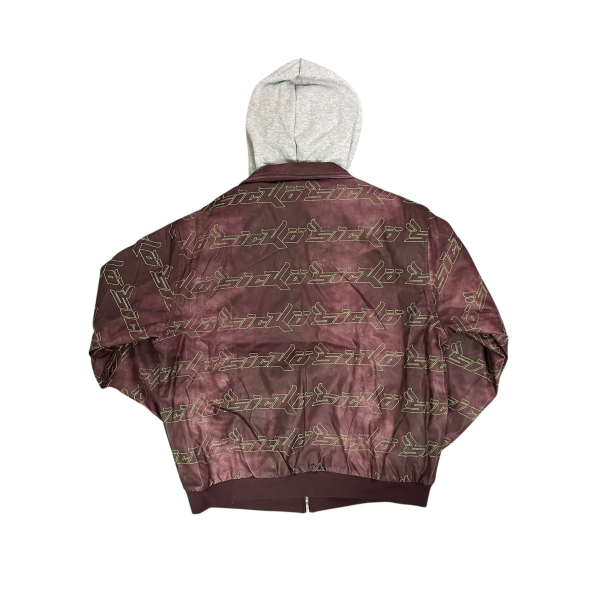 New Sicko Leather Hooded Bomber Jacket