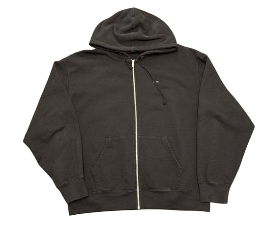 Black Supreme  Zip Up Hoodie