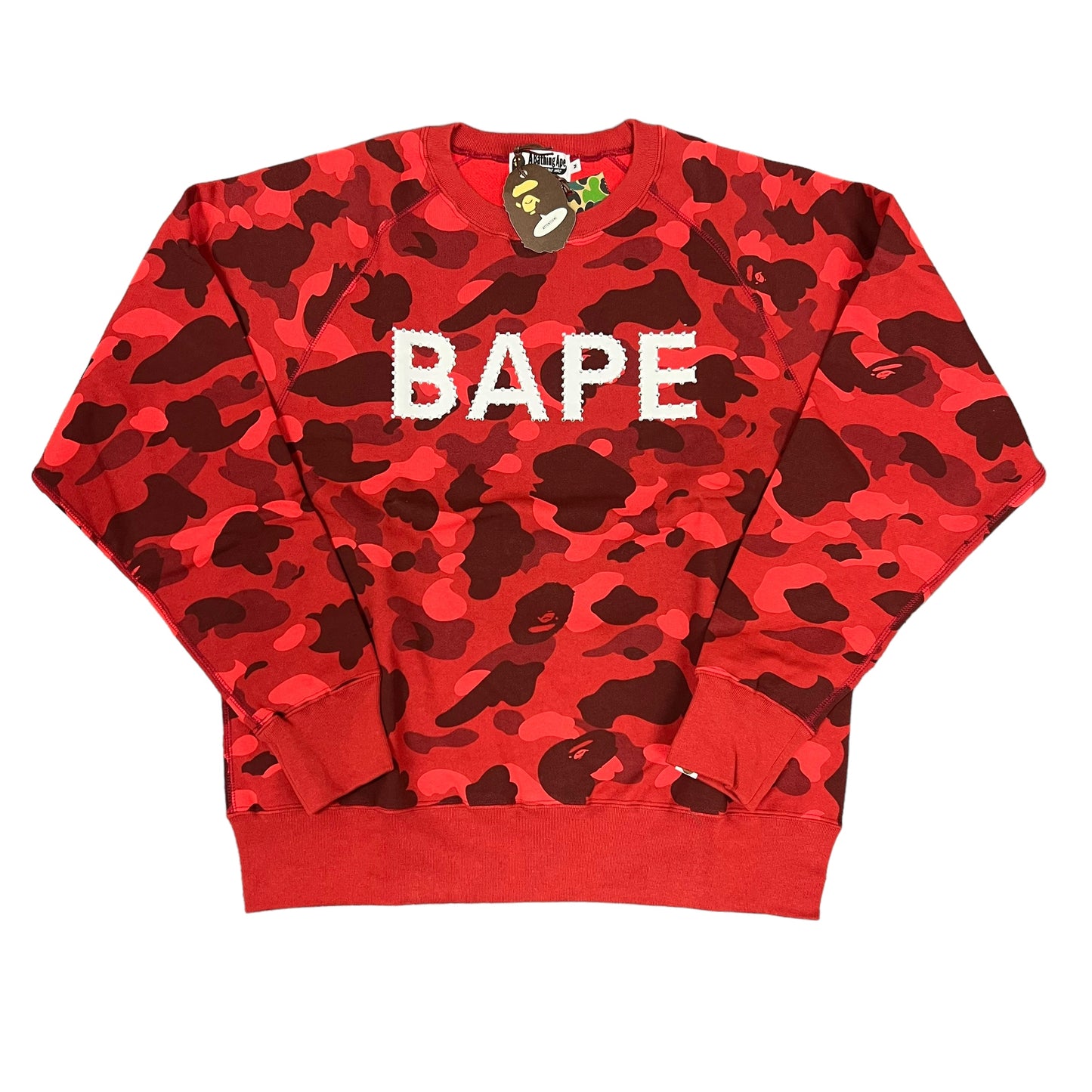 Bape Red Camo Crewneck