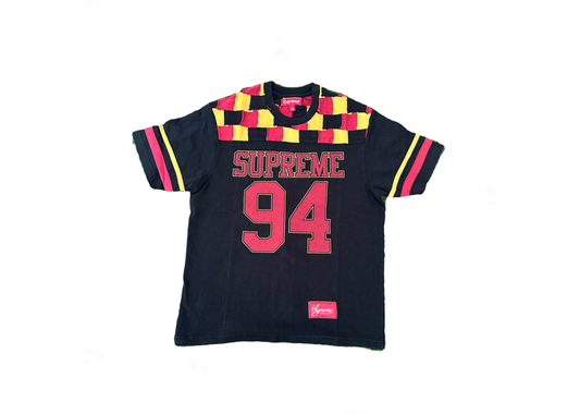 Supreme Yoke Football Tee Black