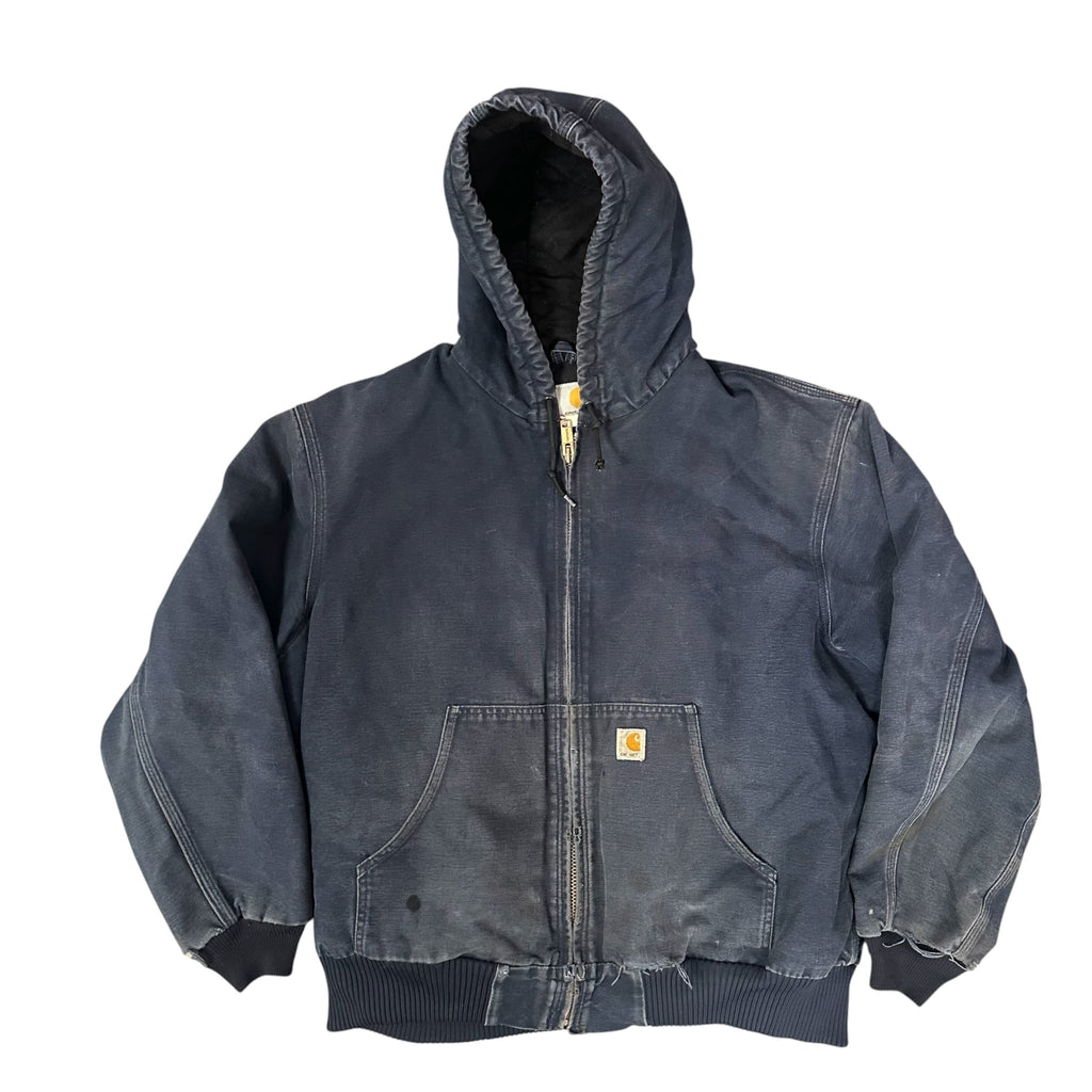 Vintage Carhartt Navy Hooded Jacket