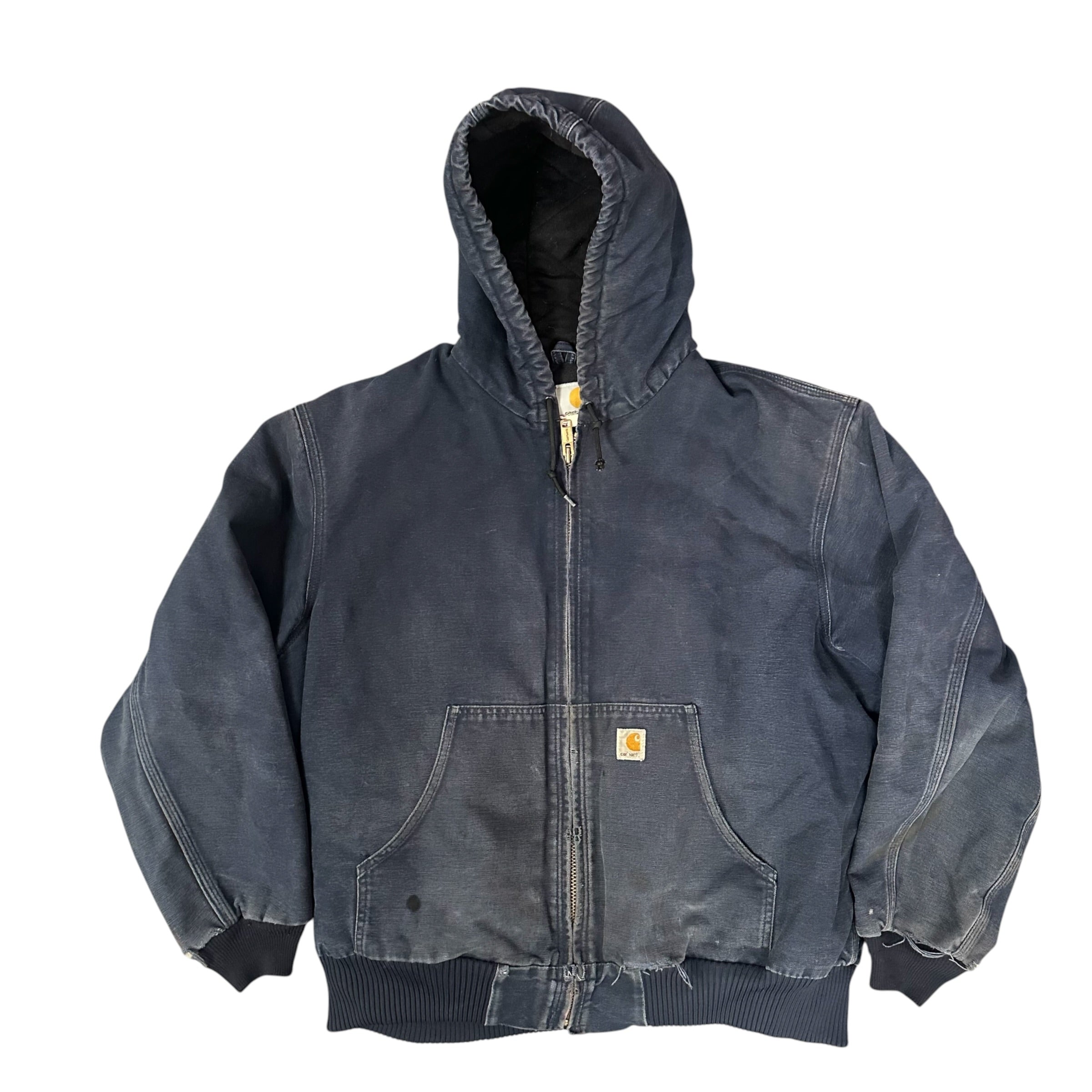 Vintage Carhartt Navy Hooded Jacket