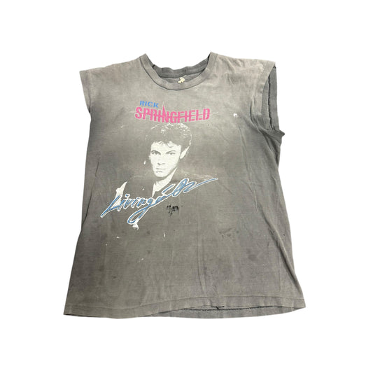 Vintage 1983 Rick Springfield Living In Oz Tour Sleeveless Tee