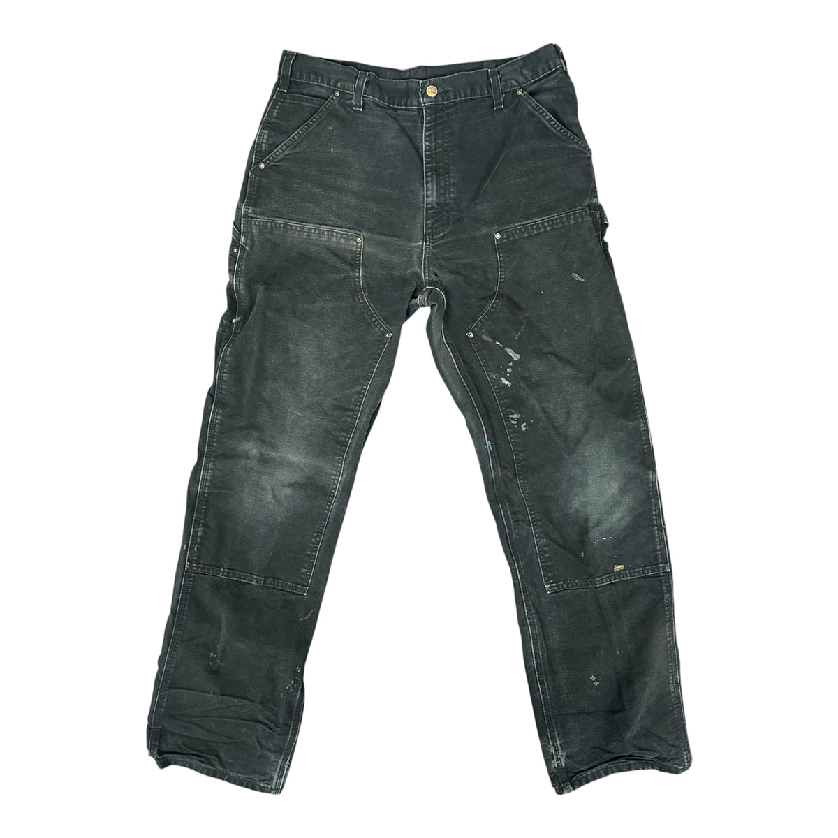 Vintage Carhartt Black Faded Double Knee Cargos