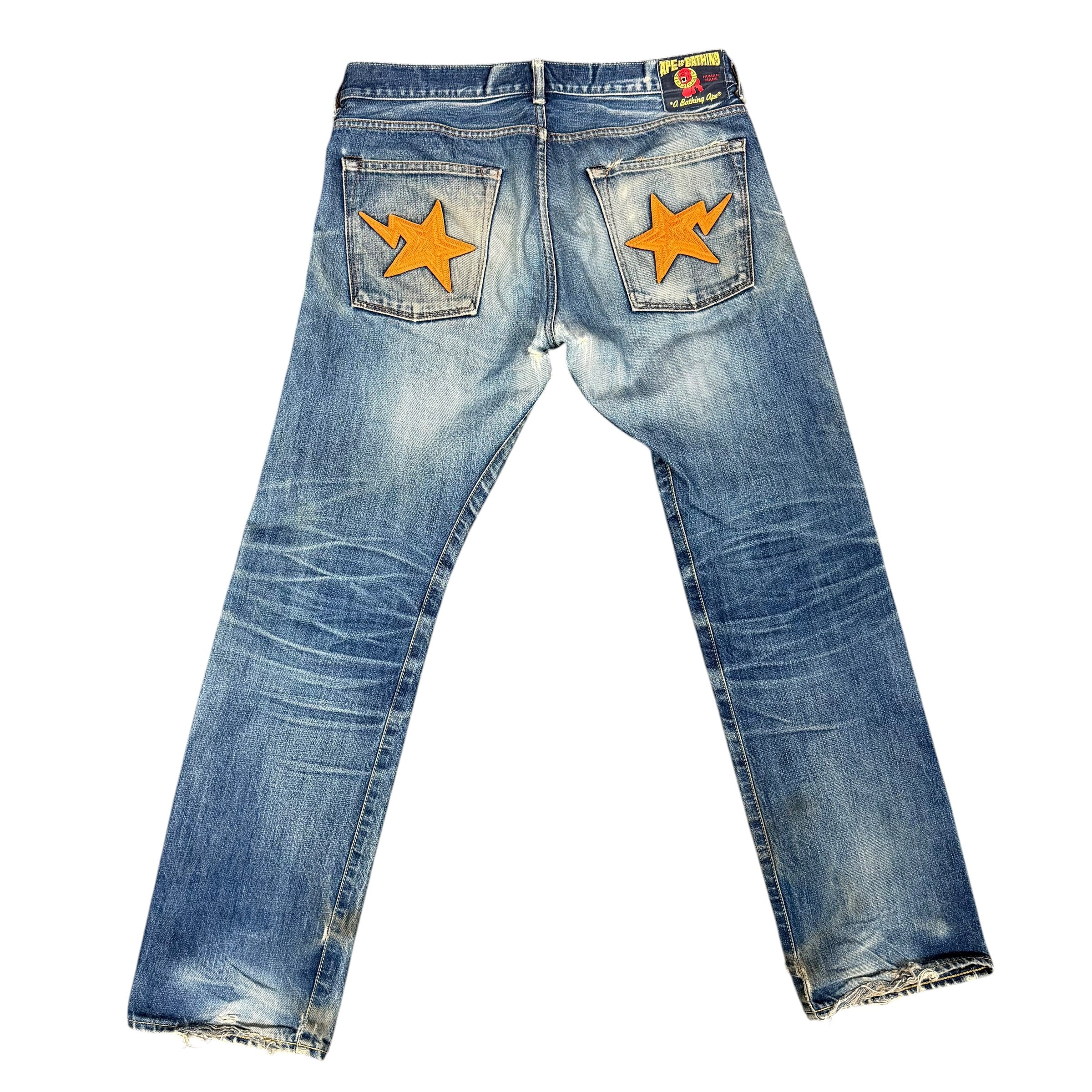 Vintage Bape Embroidered Star Jeans