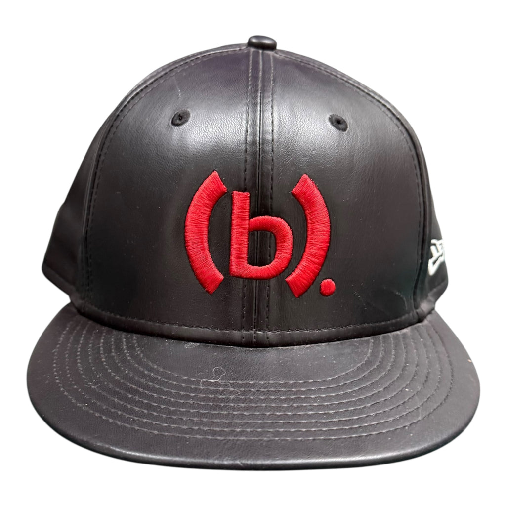 (B). Stroy. Leather Black/Red Hat