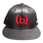 (B). Stroy. Leather Black/Red Hat
