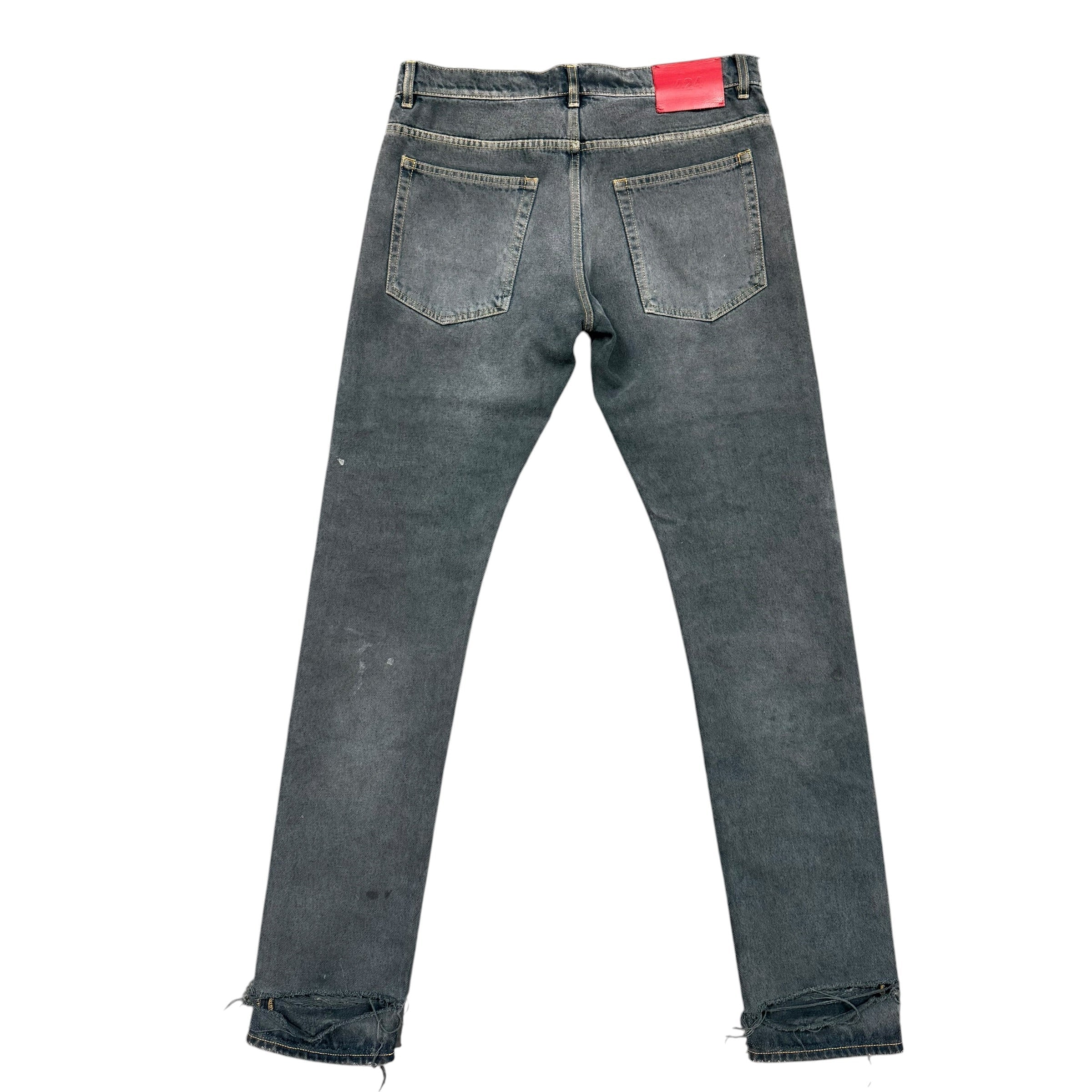 424 Black Distressed Skinny Jeans
