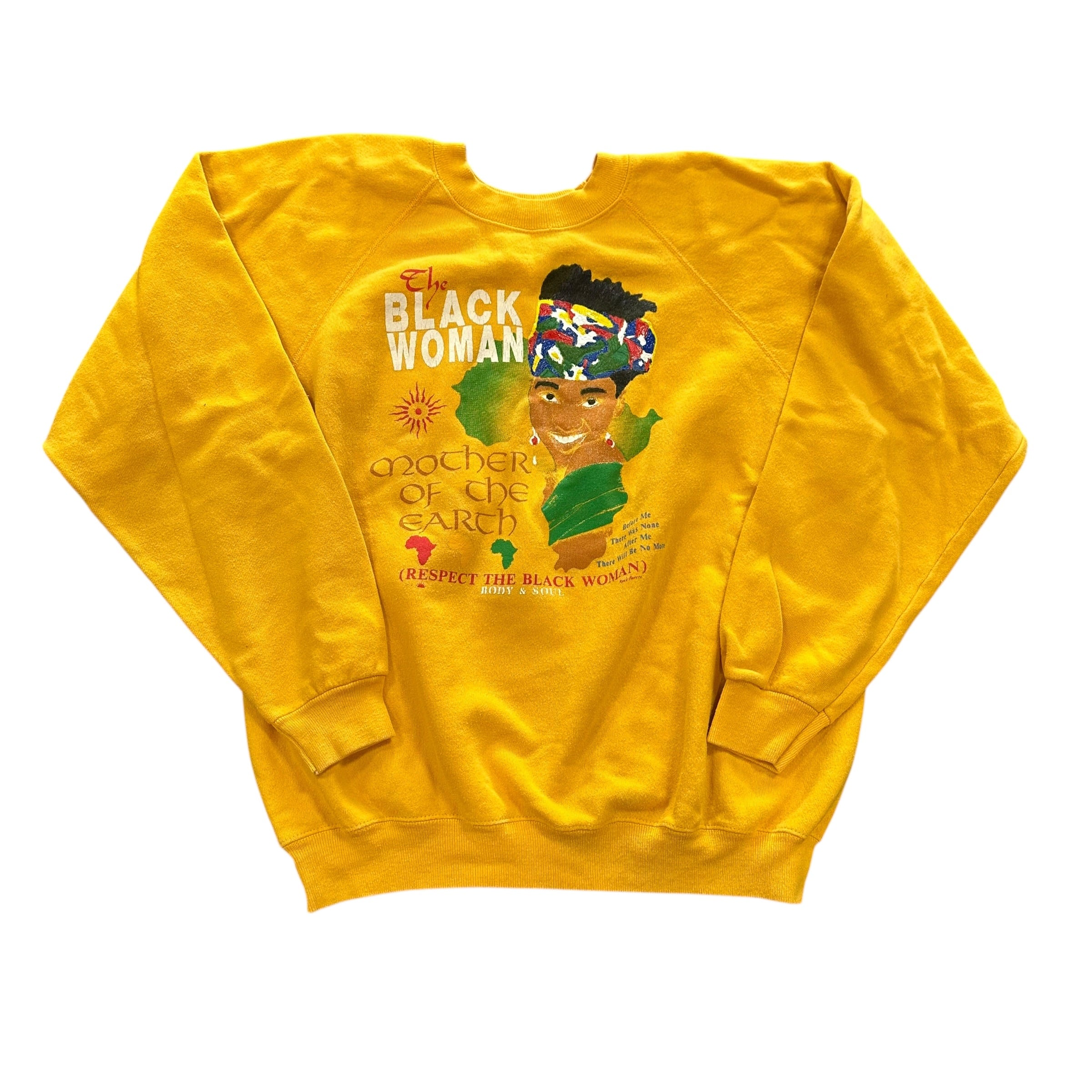 Yellow Black Woman Crewneck