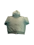 Vintage Faded Zip Up Hoodie Green