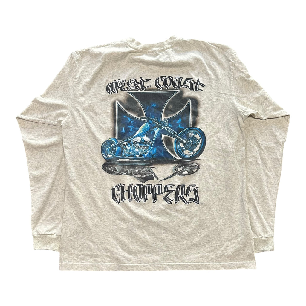 West Coast Choppers Blue Motorcycle L/S