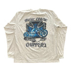 West Coast Choppers Blue Motorcycle L/S