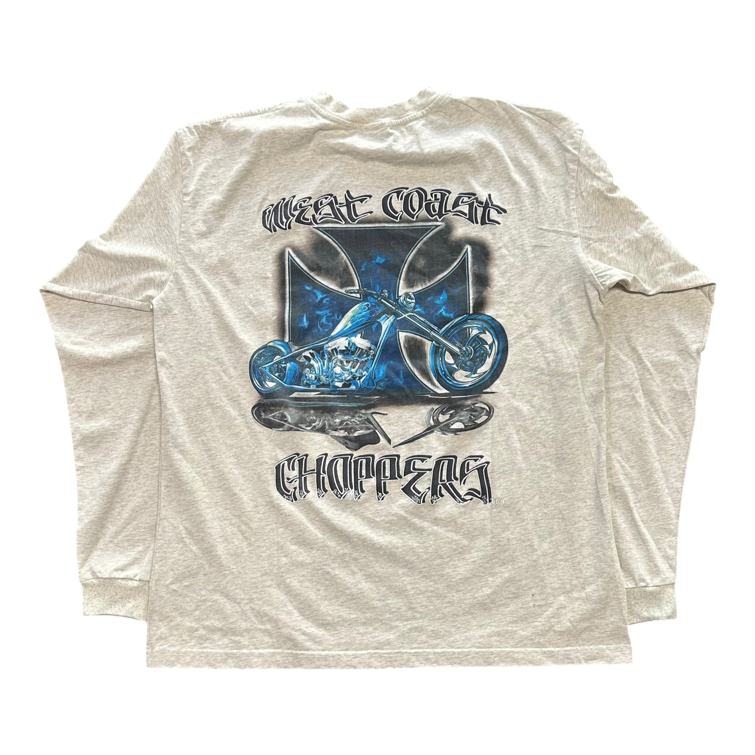 West Coast Choppers Blue Motorcycle L/S