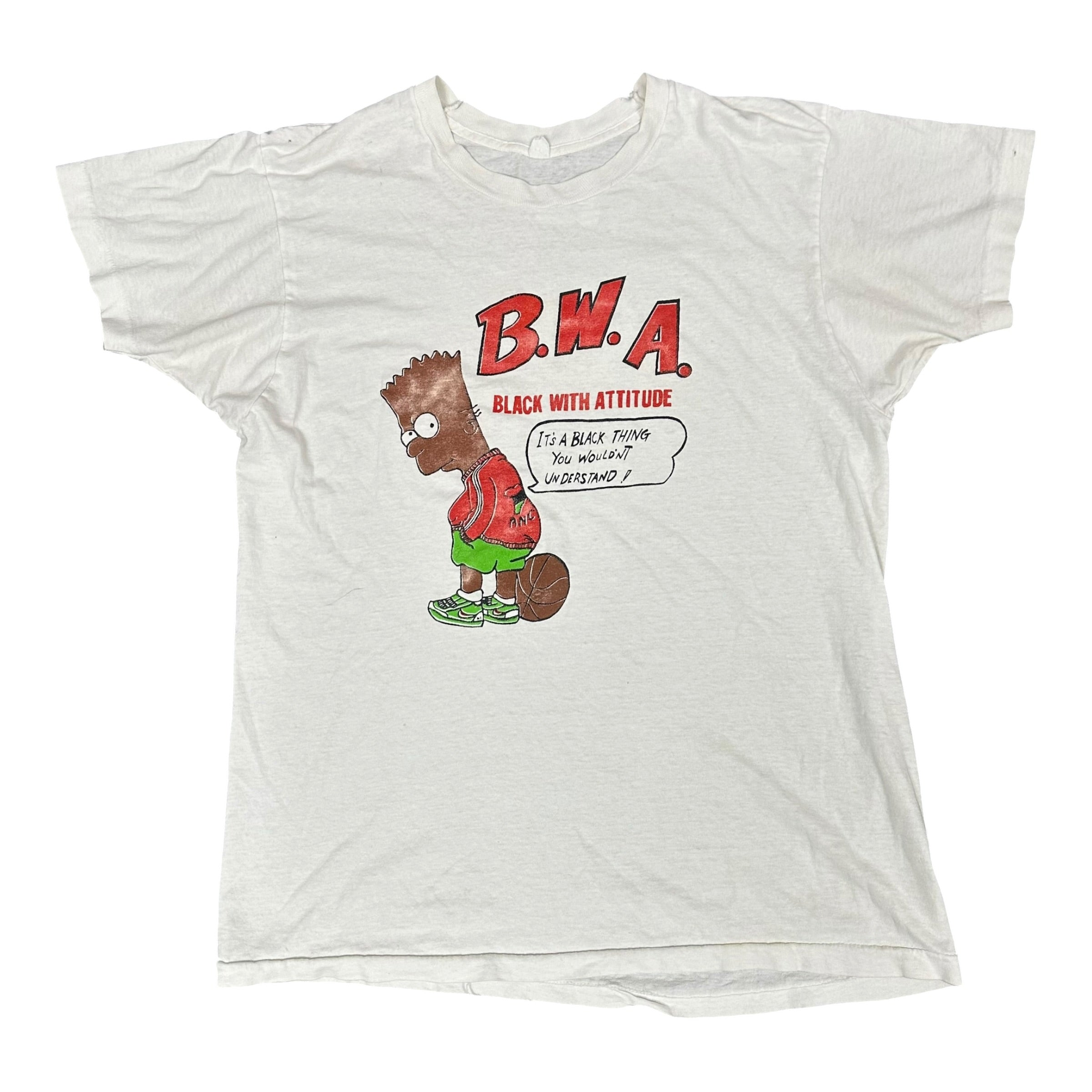 Vintage Black With Attitude Bart Tee