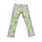 Endless Boro Stitch Blue/Multicolor Jeans