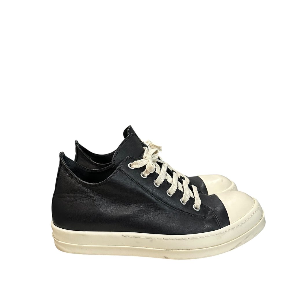 Rick Owens DRKSHDW Leather Low Sneakers Black