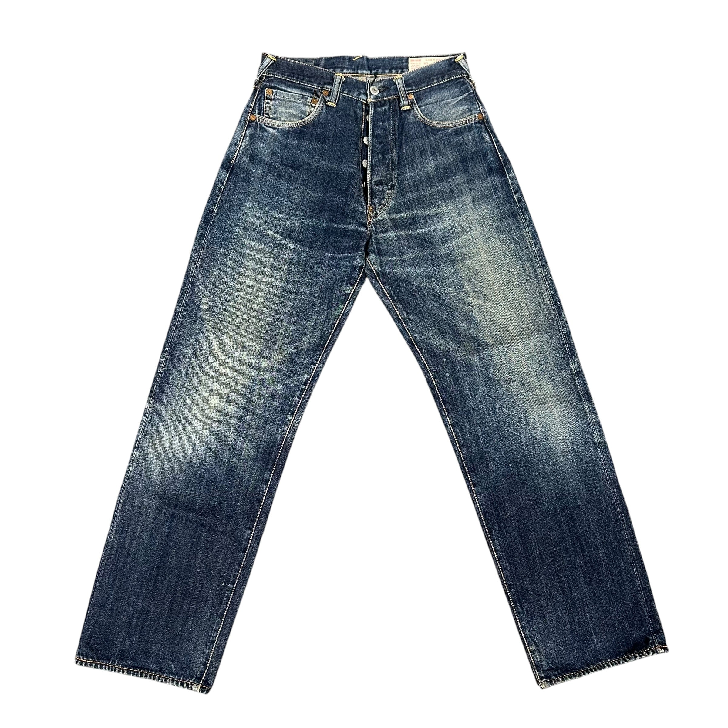 Evisu “No.2” Light Blue/Green Jeans (30x35)