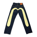 Vintage Evisu Dark Blue/Cream Jeans