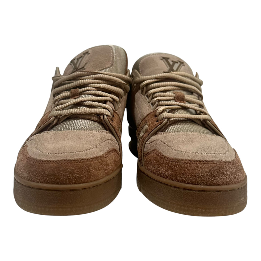 Louis Vuitton Brown Suede Trainer Low(No Box)
