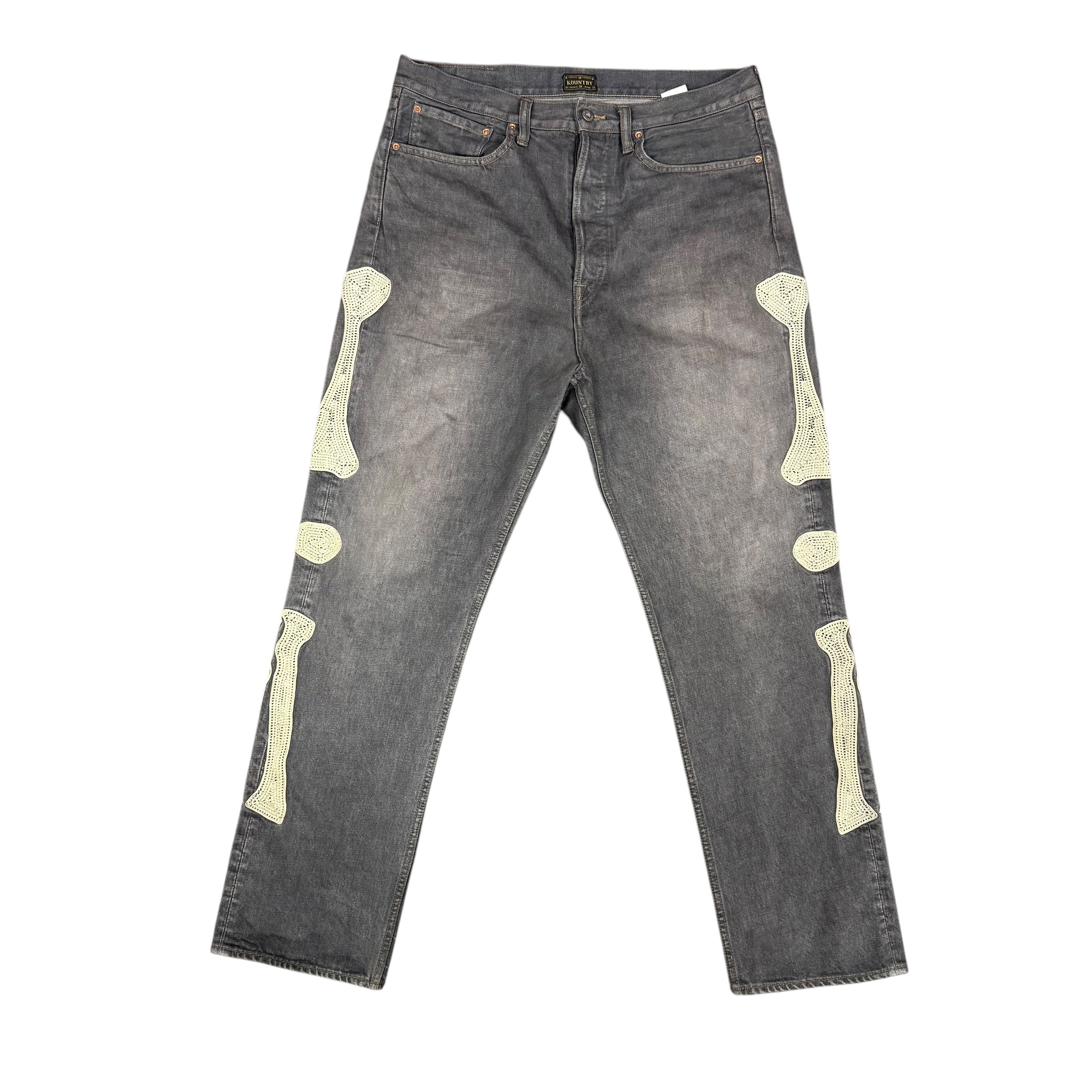 Kapital Skeleton Bone Denim Pants
