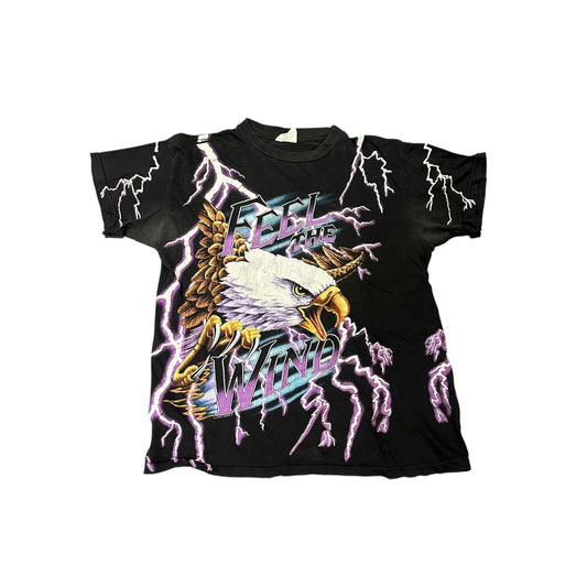90’s  American Thunder Feel The Wind AoP Tee