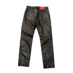 424 Black Leather Pants
