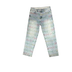 New Sicko All-Over Print Light Blue Denim Jeans