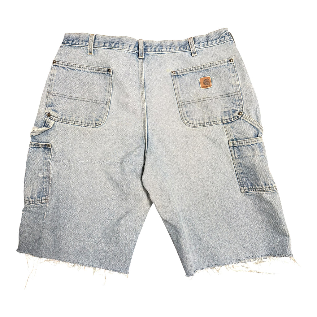 Vintage Carhartt Blue Double Knee Shorts(36)