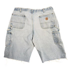 Vintage Carhartt Blue Double Knee Shorts(36)