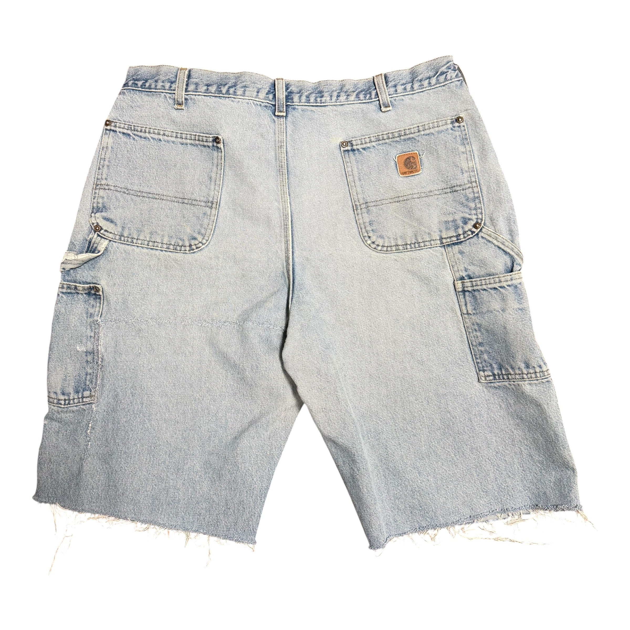 Vintage Carhartt Blue Double Knee Shorts(36)