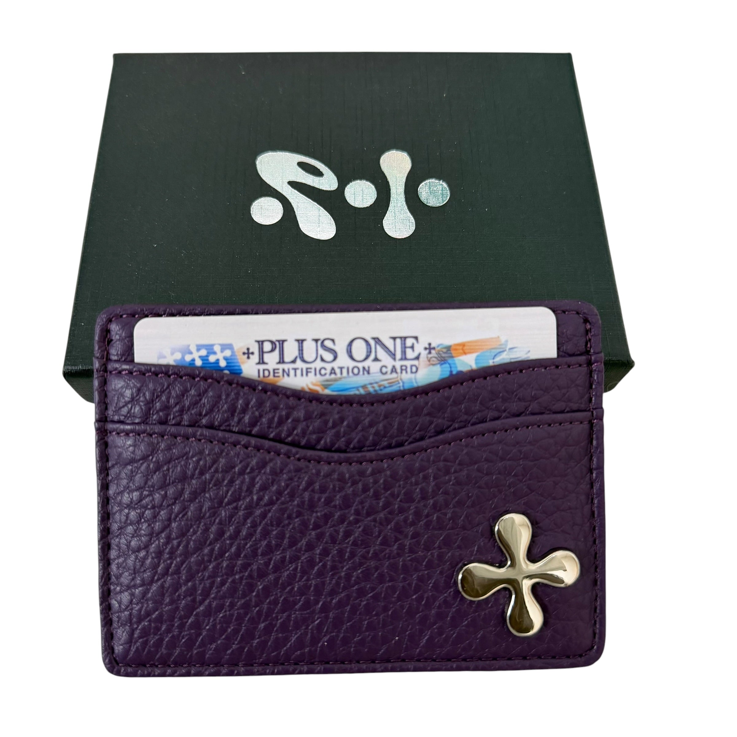 NEW Plus One Leather Card Wallet