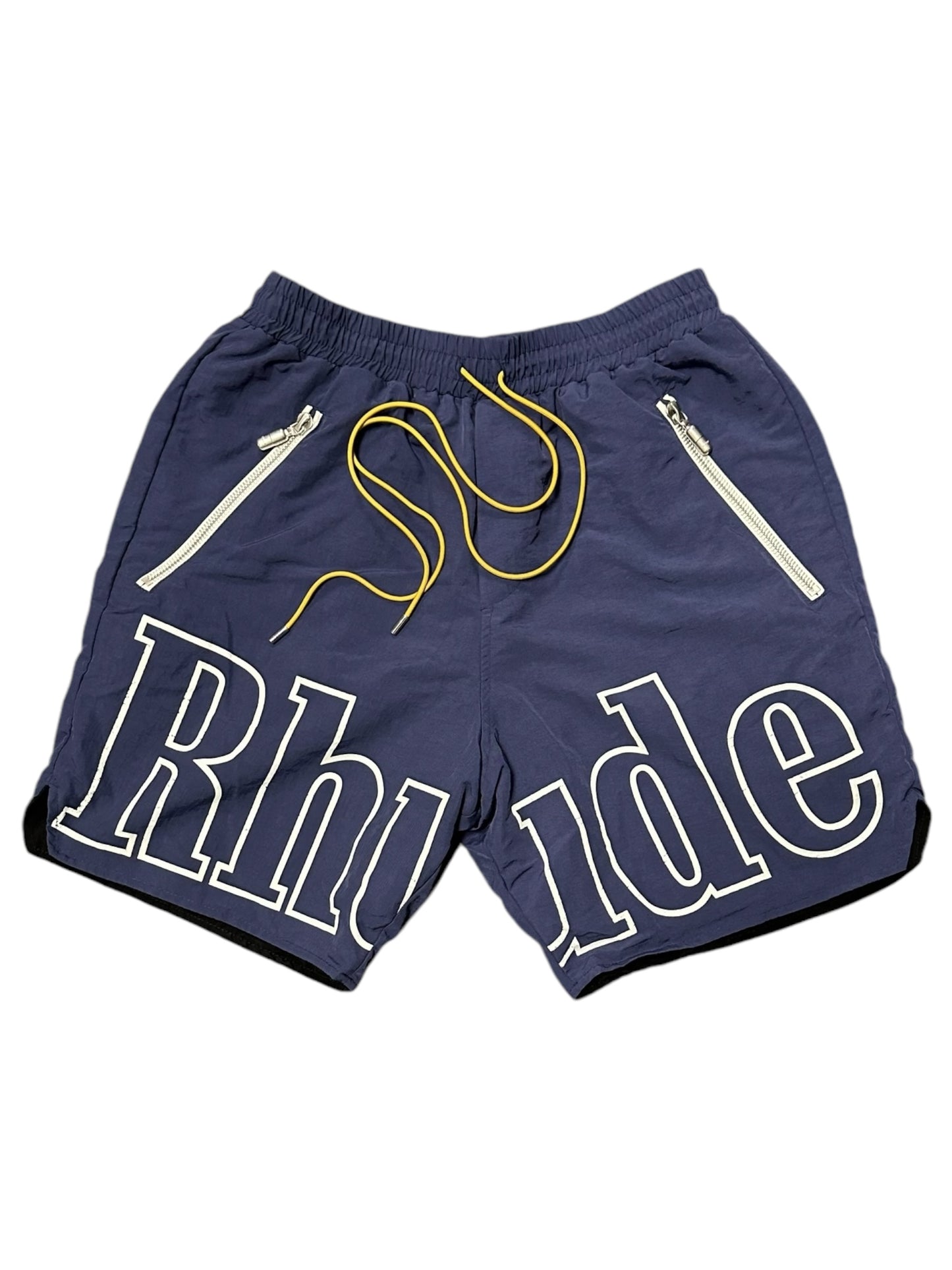 Rhude Navy Logo Shorts