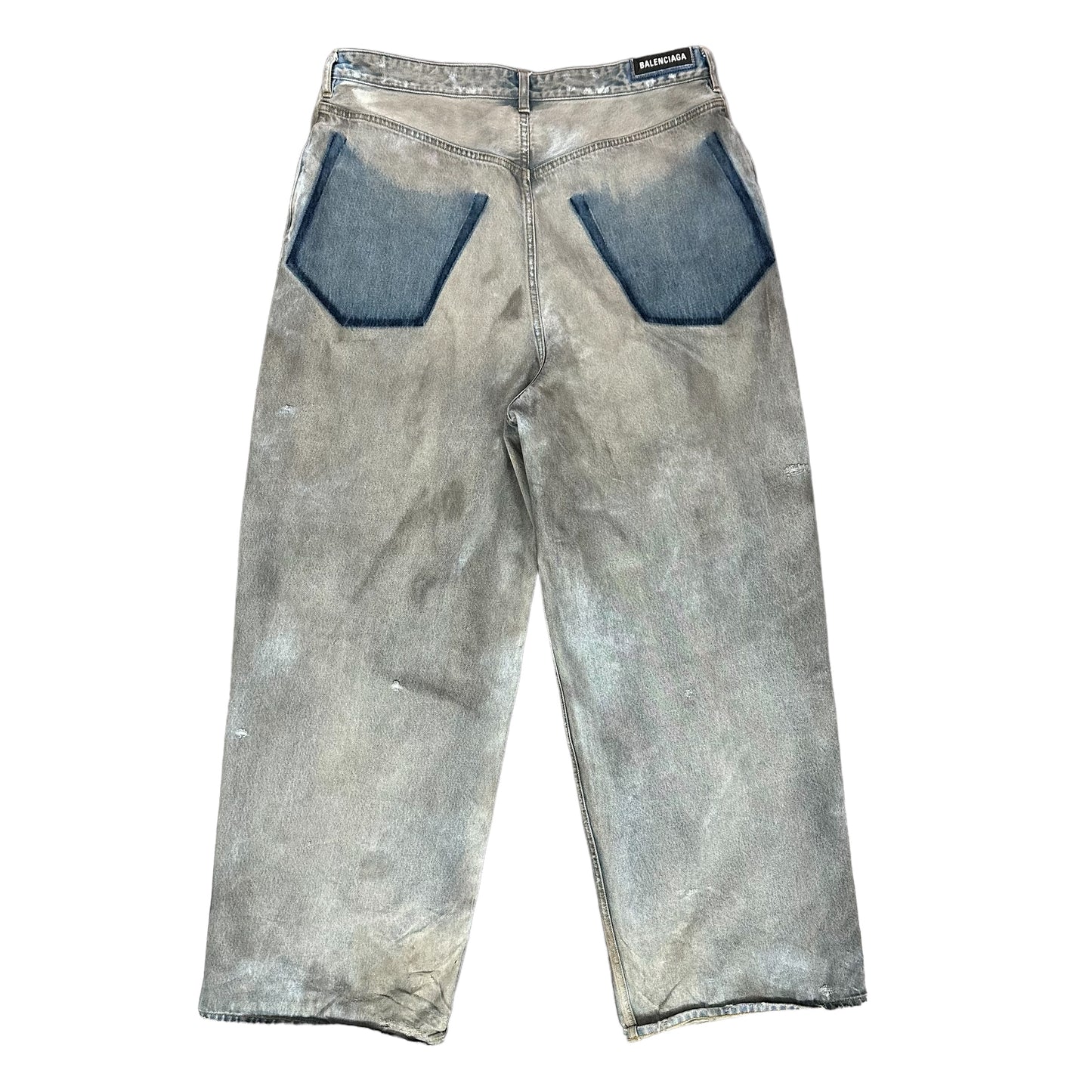 Balenciaga Mud Patched Pocket Jeans