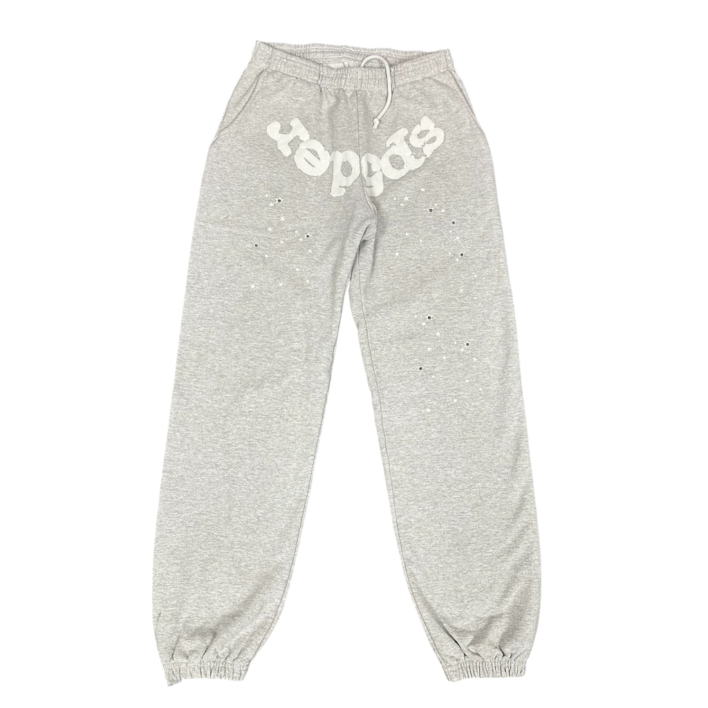 Sp5der Heather Grey Sweatpants