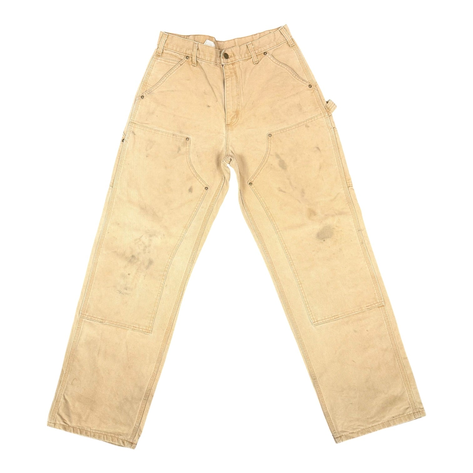 Tan Carhartt Double Knee Pants(30)